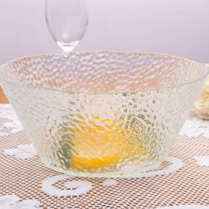 Glass Bowl And Plate 
